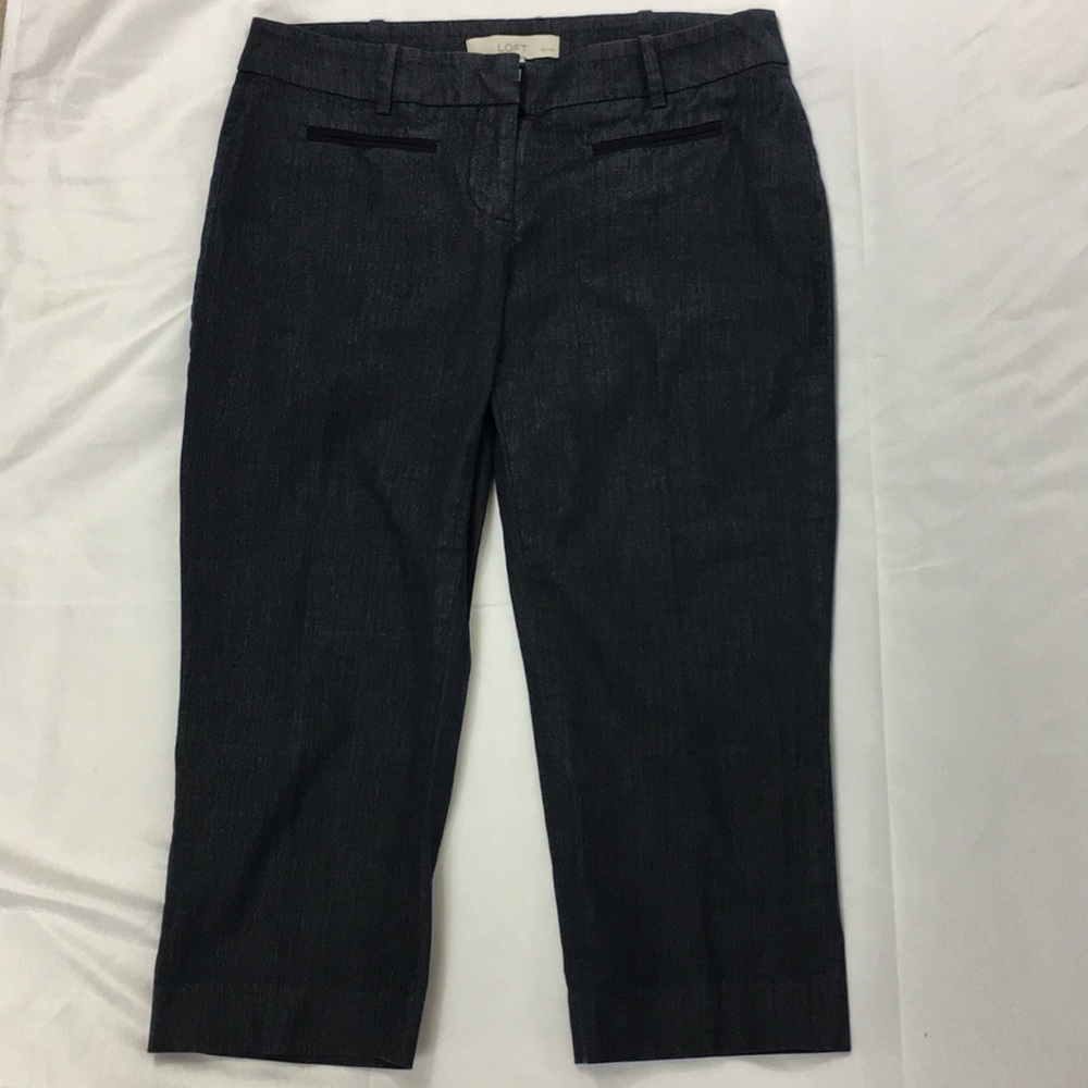 Loft wide leg crop denim pants 👖